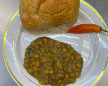 Homemade Bread & Channa