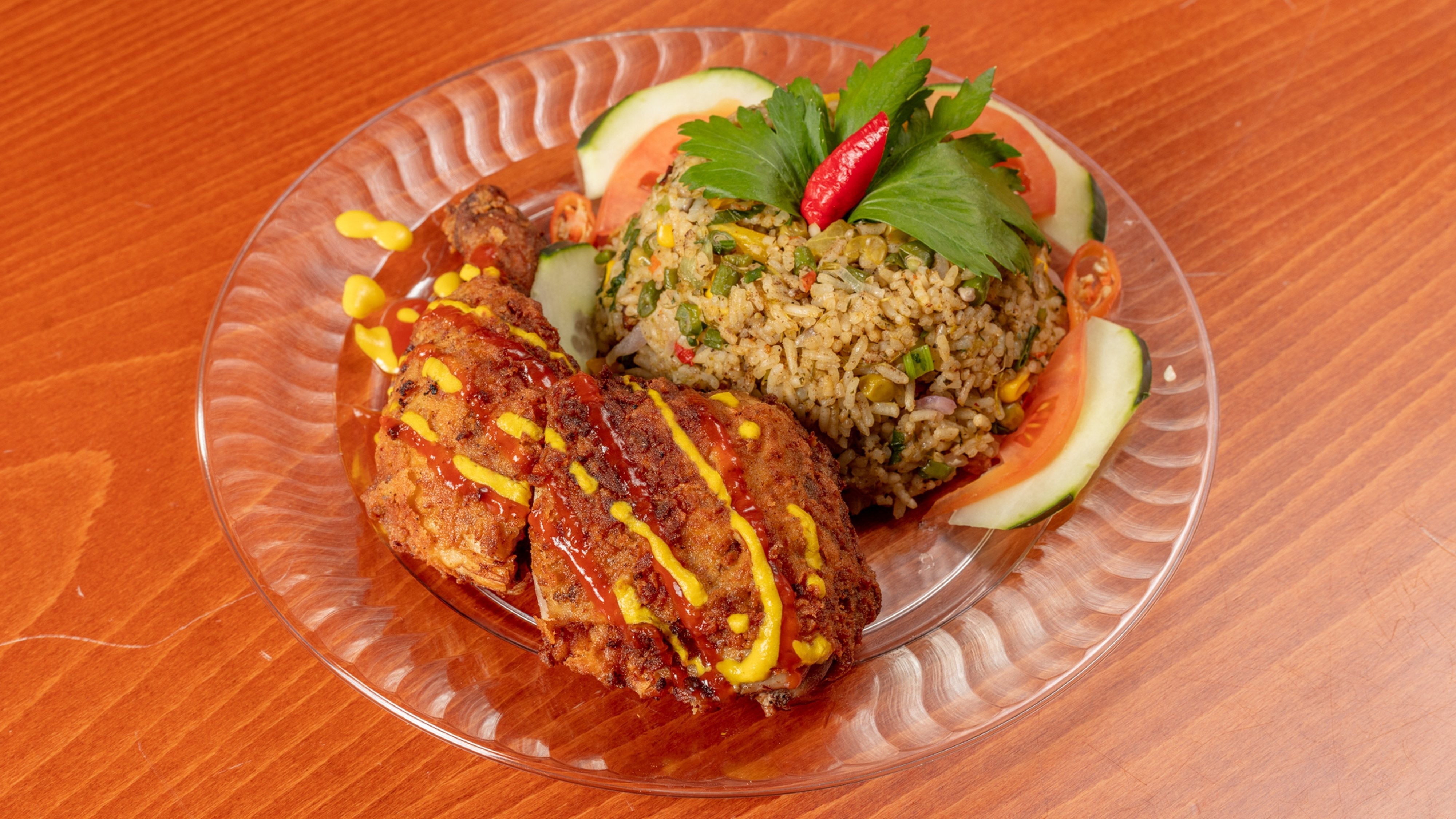 Fried Chicken Meal - (3 Pieces) – Curry Roti Box